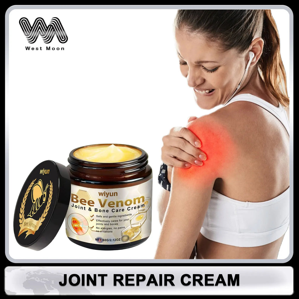 Bee Venom Cream for Joint and Muscles Soothing Leg Skin Reduce Itchiness Strengthen Barrier Moisturizing Knee Body Massage Cream Oasis Select