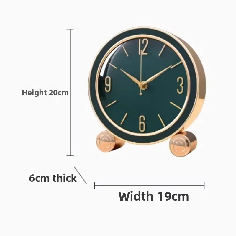 Clock Desktop Light Luxury New European Living Room Home Clock High-end Quartz Desktop Decoration Home Furnishings Oasis Select