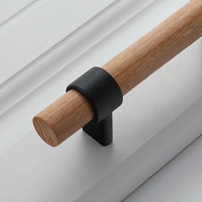 Wood Handles for Furniture Bronze in Cabinet Pulls and Modern Black Kitchen Doors Drawer Kids Gold Adjustable Knobs 128mm 160mm Oasis Select A Sandy Black 192mm