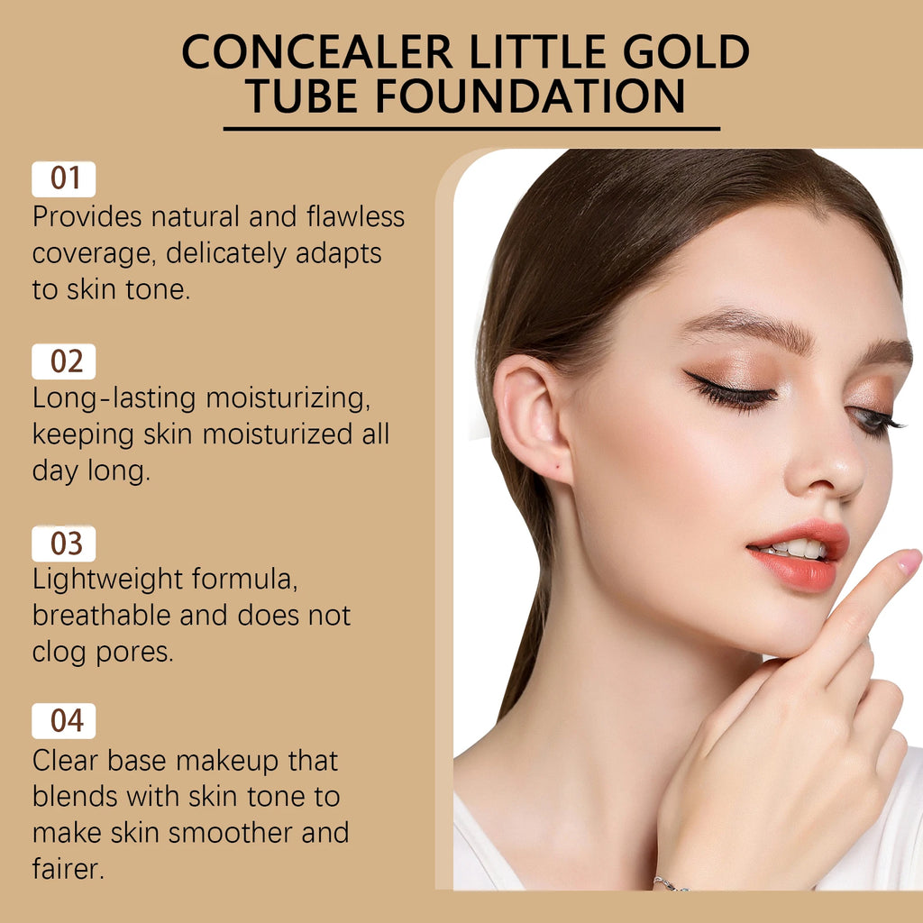 Eelhope 2-in-1 Foundation & Concealer Gold Tube 30ml Foundation Concealer Oasis Select