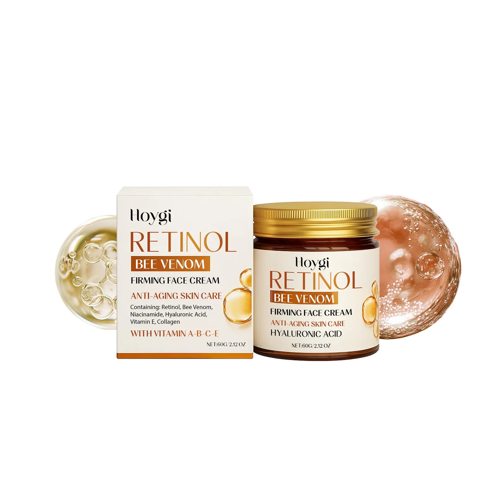 Hoygi Retinol & Bee Venom Anti-Aging Face Cream 60g Anti-Aging Face Cream Oasis Select 60g Boxed