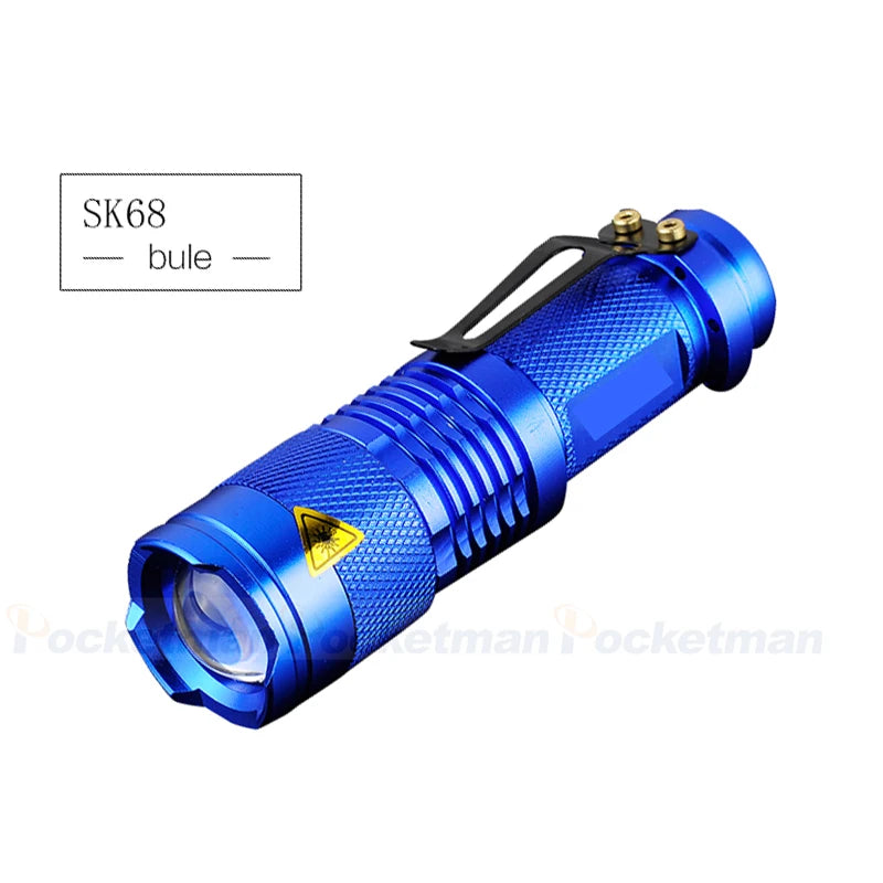 POCKETMAN Zoomable LED Flashlight 2000LM | 3 Modes, Waterproof