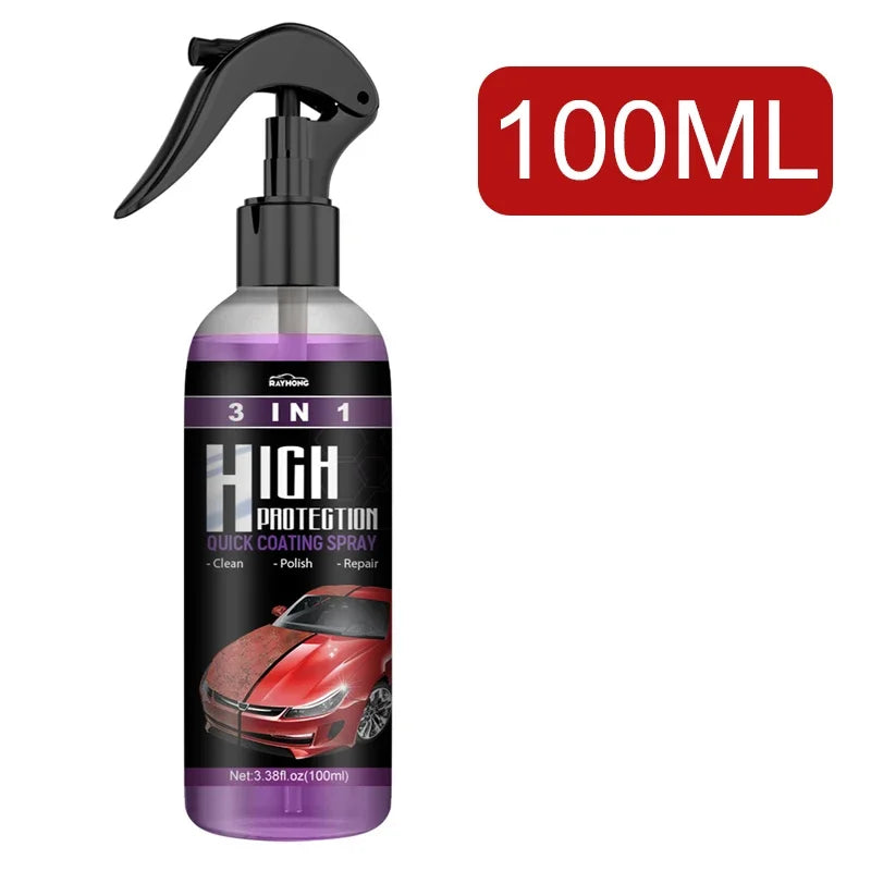 30ml/100ml Car Ceramic Coating Spray 3 in 1 Auto Nano Ceramic Coating Polishing Spraying Wax Car Paint Scratch Repair Remover Oasis Select 100ML