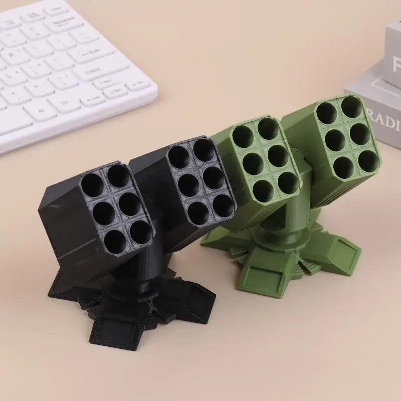 3D Printed Missile Launcher Pen Stand | Novelty Desk Organizer