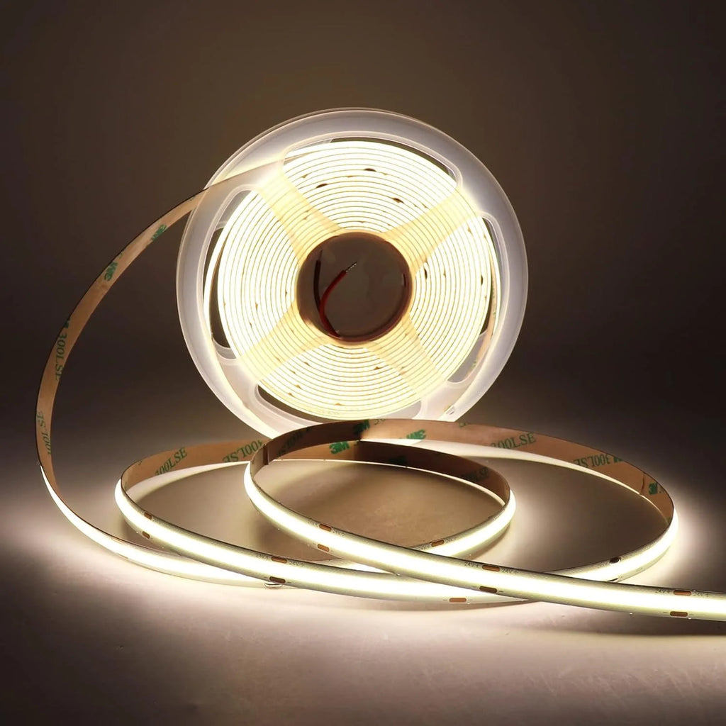 DC 12V 24V 8MM COB LED Light Strip Room Decoration 320LEDs/m Led Tape High Density Flexible 3000K 3500K 4000K 6000K Oasis Select