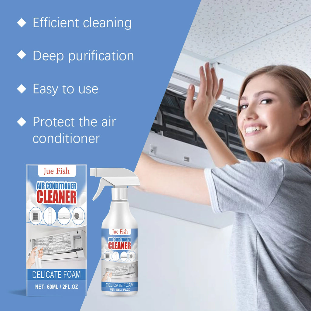 60ml Air Conditioner Cleaner Spray Condenser Coil Cleaning Deodorizer Air Conditioner Foam Coil Cleaner Cleaner Stain Remover ﻿ Oasis Select
