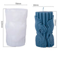 3D Letter Relief Cylindrical Candle Silicone Mold Creative Artistic Design Relief Resin Mould DIY Craft Home Decor Oasis Select ZL-937