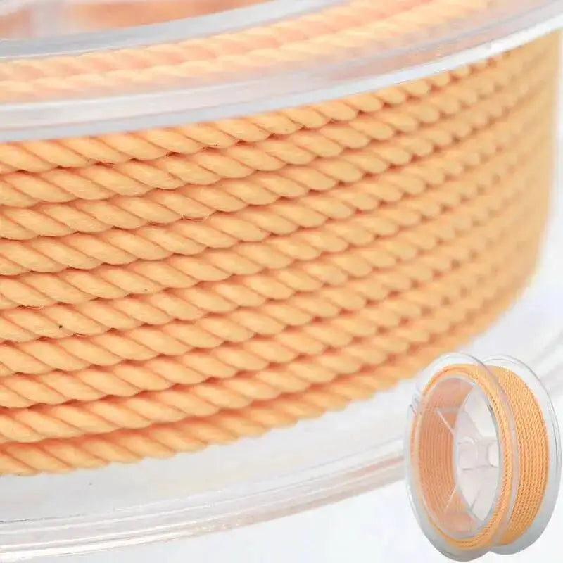 1mm 45m Silk Thread Milan Braided Cord DIY Jewelry Accessories Jewelry Making Supplies Twine Beading Threads HandCrafts Rope Oasis Select Cream 1mm 15m