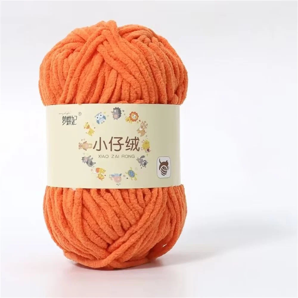 50g Milk Cotton Chunky Yarn – Soft Velvet Knitting & Crochet