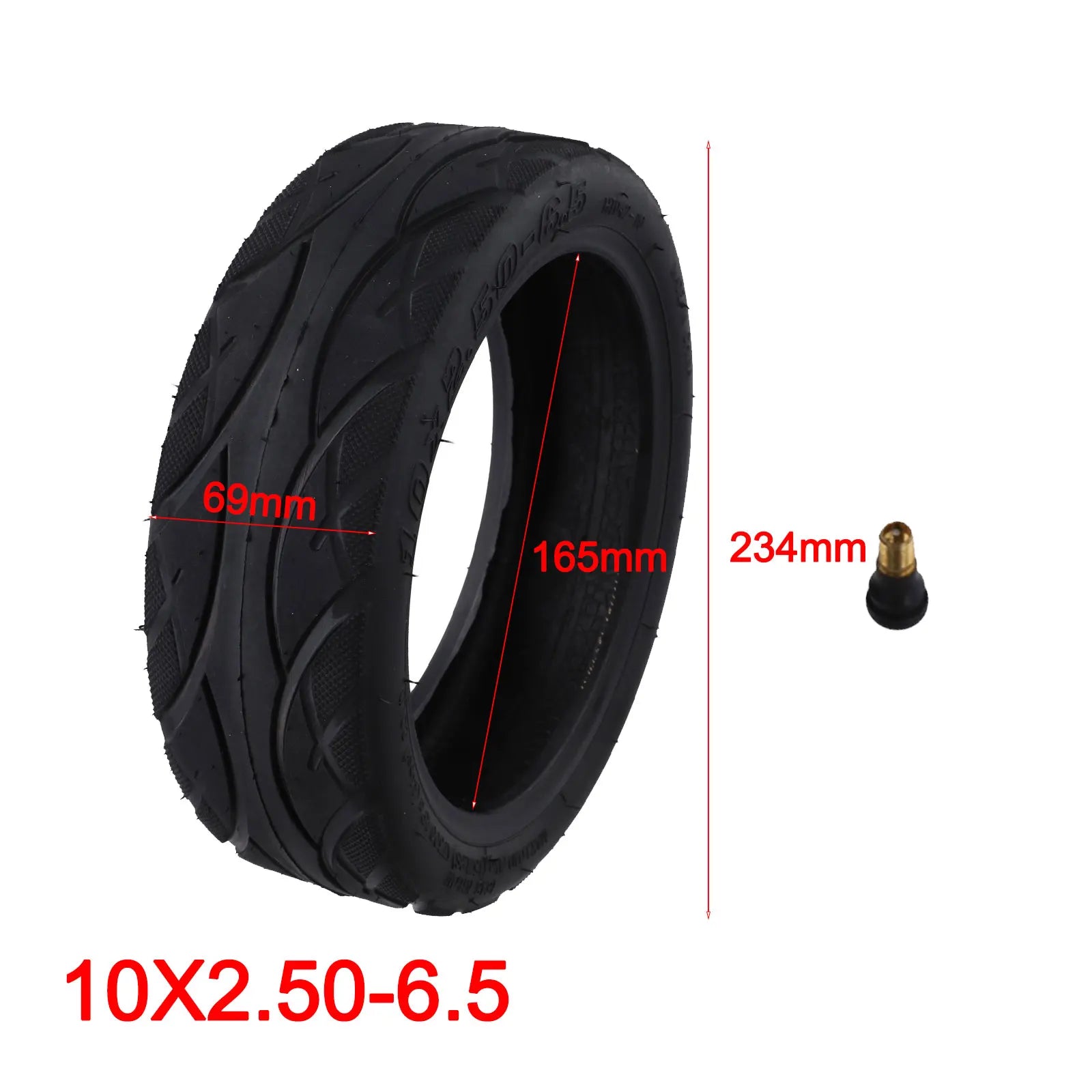 Versatile Performance 10 Inch Tubeless Tyre Enhances Riding Experience of For Ninebot Max G30 Electric Scooter Oasis Select Tire straight nozzle