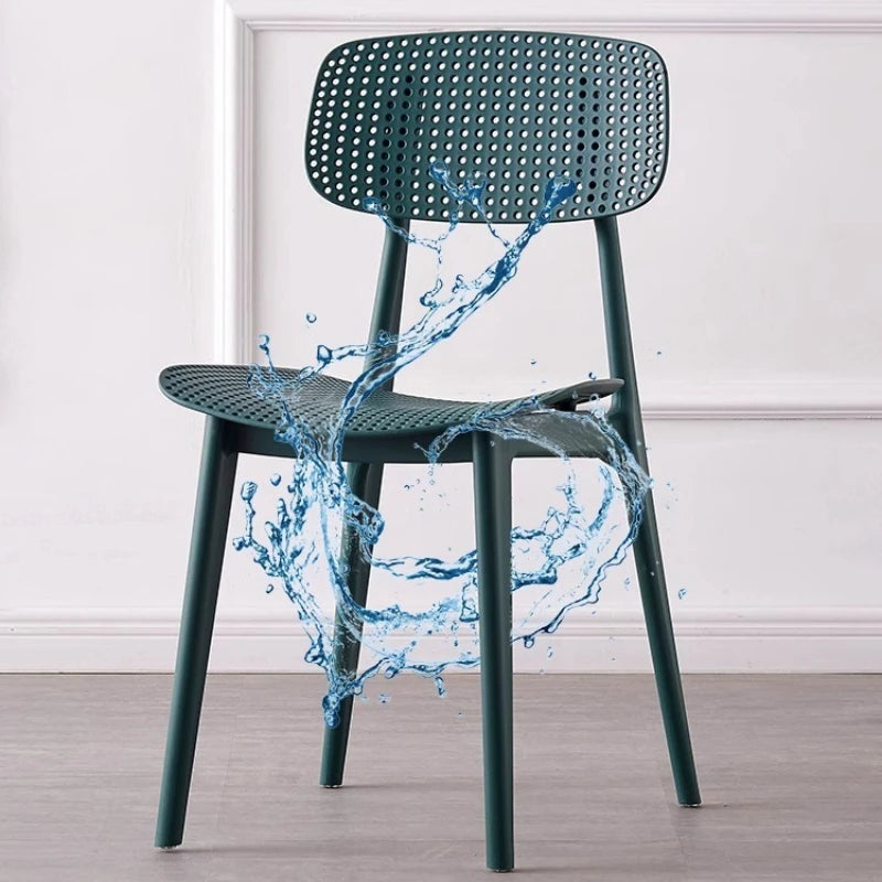 Household thickened backrest dining chair Casual dining table and chair Simple modern restaurant stool Creative Oasis Select