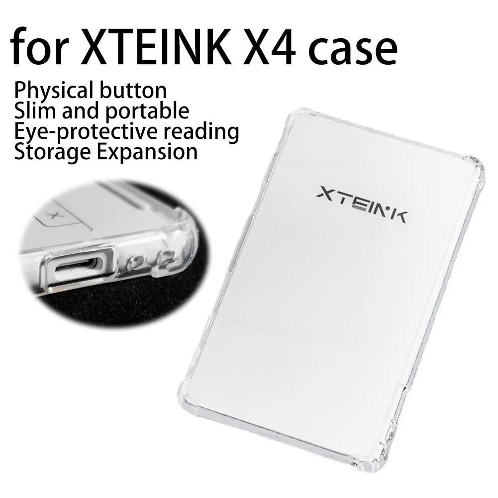 For Xteink X4 Transparent Protective Case TPU Shockproof Anti-scratch And Anti-drop Soft Shell Transparent Shell For Book Reader Oasis Select