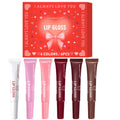 6pcs/box 6-color lip gloss set Unique gift set Long-lasting moisturizing Glossy lip color Valentine’s Day gift Thanksgiving gift Oasis Select Lip gloss 6 pcs