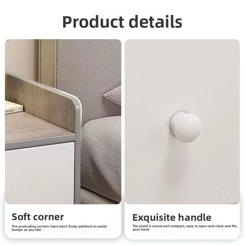 Multi-functional Bedside Table Storage Locker Small Shelf Oasis Select