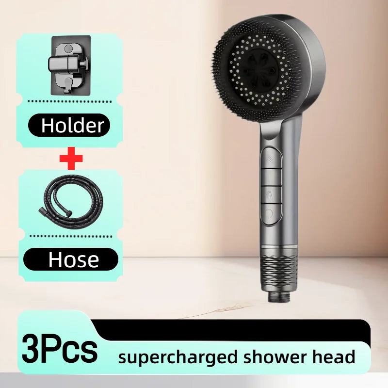 Shower Head Adjustable High Pressure Faucet Filter for Shower Spray Nozzle with Hose Bathroom Showers Accessories Oasis Select style 7