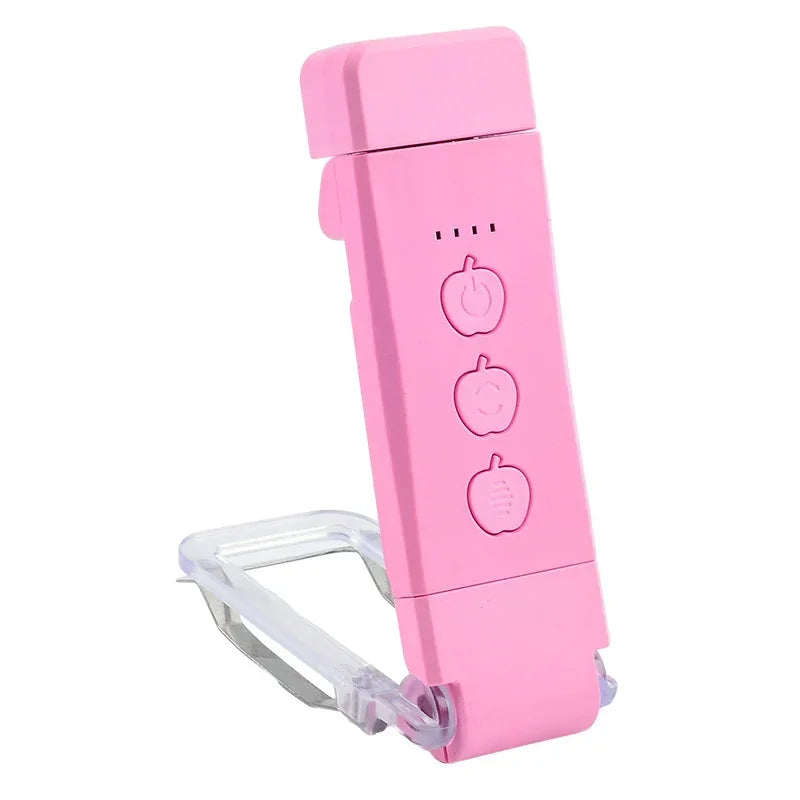 Portable Rechargeable Book Lamp 3 Brightness Levels Flexible Clip On Book Lights LED Desk Reading Light for Kids Bookmark Lamp Oasis Select uggrade pink book light