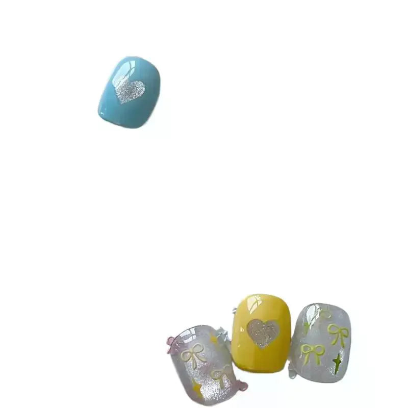 1 Sheet Mixed Color Bow Nail Art Stickers Relief Cute Bowknot Nail Charms Bow Manicure Decoration Oasis Select