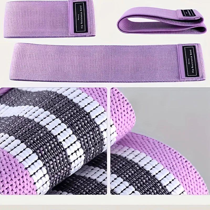 Fabric Resistance Band Set, Hip Circular Training Band, Suitable for Squats, Yoga, Gluteal Muscle and Leg Exercises Oasis Select