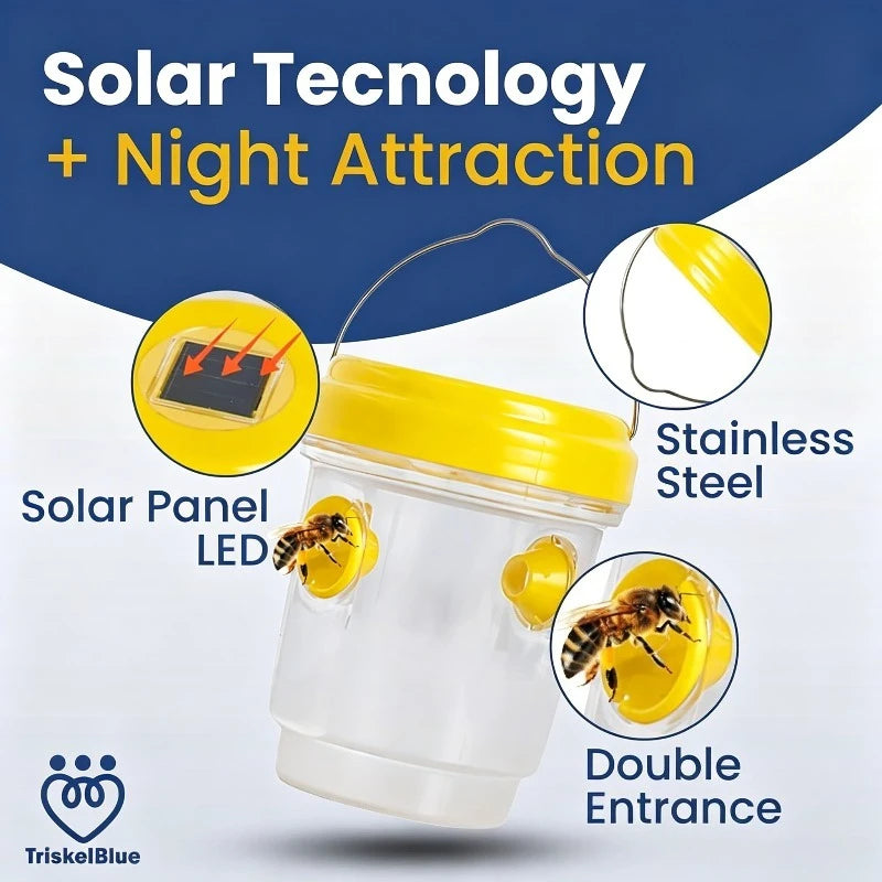 1pc Clear Plastic Outdoor Insect Trap with Lid, Effective for Catching Fruit Flies & Wasps, Easy Monitoring Transparent Design Oasis Select
