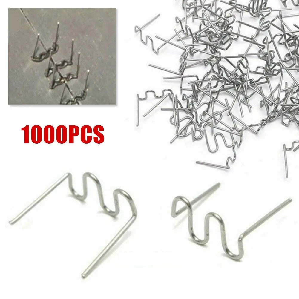 1000pcs 0.6mm Welding Nails S Wave Staples For Car Bumper Bodywork Plastic Stapler Repair Kit High Quanlity Oasis Select