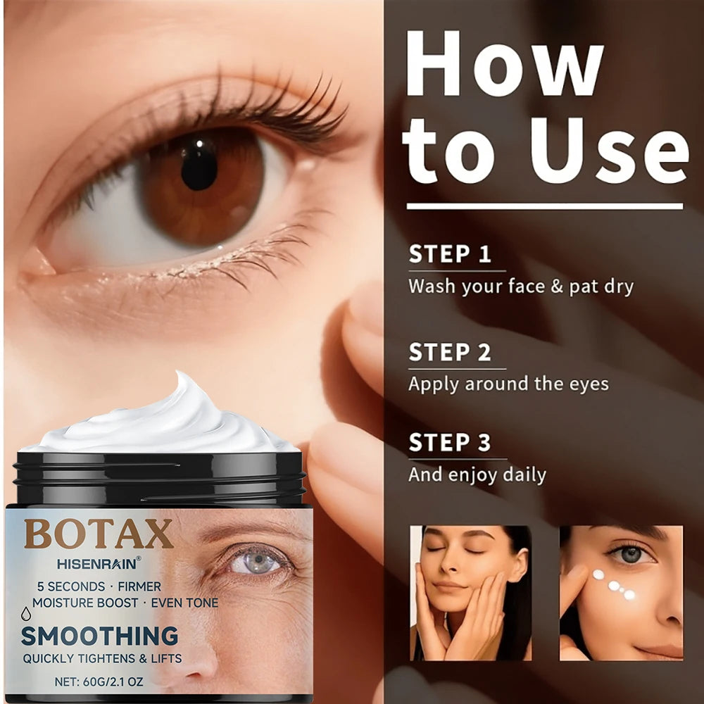 HISENRAIN Botax Eye Cream Moisturizing & Hydrating Anti-Aging Treatment, Reduce Dark Circles Wrinkles Puffy Eyes. Oasis Select