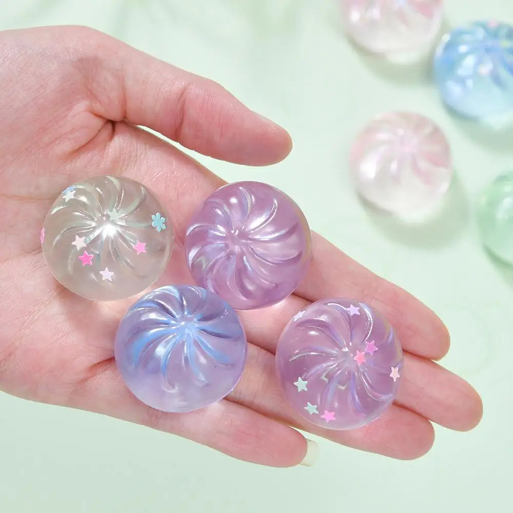 4PCS Squeeze Toy Steamed Bun Stress Relief Toy Slow Rising Maltose Fidgets Decompression Toy Relaxation Ball Simulated Food Toys Oasis Select