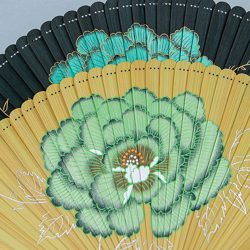 All-bamboo Folding Fan Chinese Ancient-style Dance Fan Summer Portable New Chinese-style Cheongsam Folding Fan Oasis Select