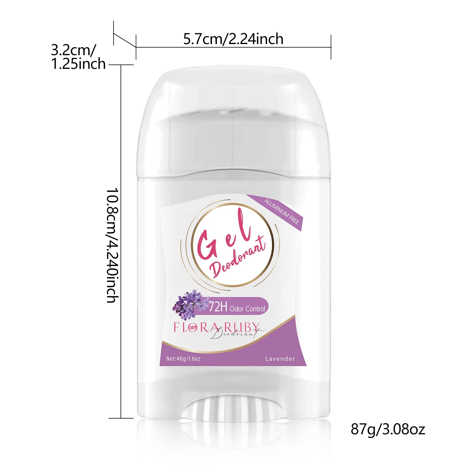 Deodorant Women Solid Fragrance Paste, Natural Flower Fragrance, Clean Scent 48 Hour Long-Lasting, Keeps Fresh & Dry, 46g/1.6oz Oasis Select