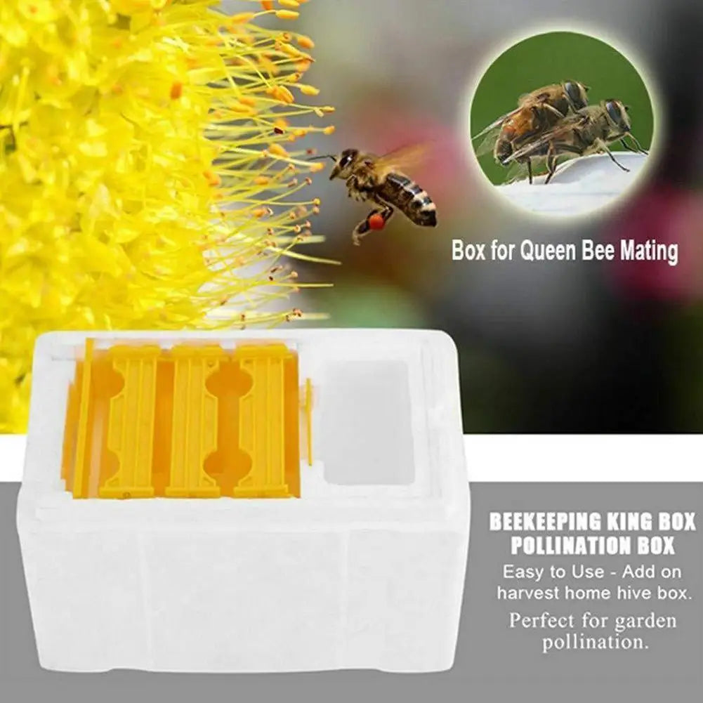 Multi-Function Beehive Beekeeping King Box Foam Home Bee Hive Pollination Boxes Harvest Bee Hive Beekeeper Mating Supplies Oasis Select