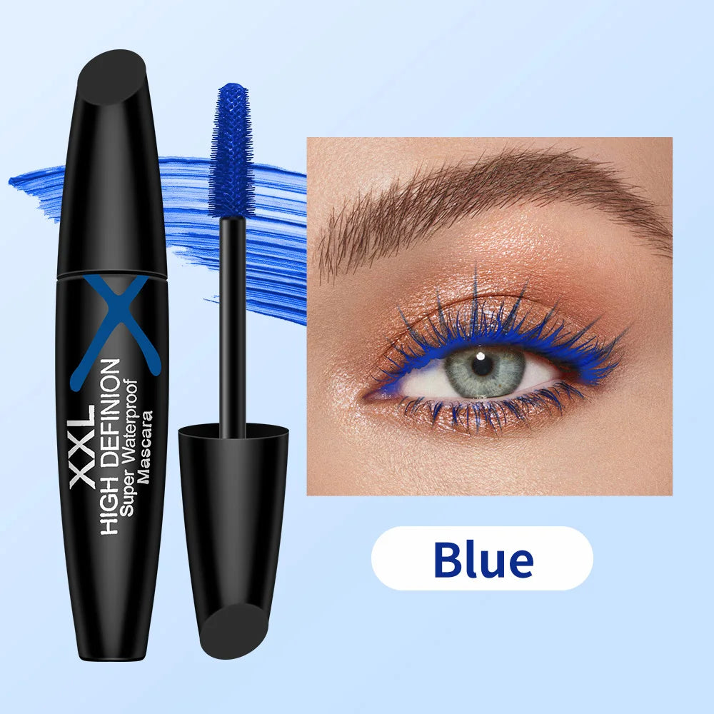 Multicolor Waterproof Eye Black Mascara – Sweatproof Party Makeup Colored Mascara Oasis Select Blue