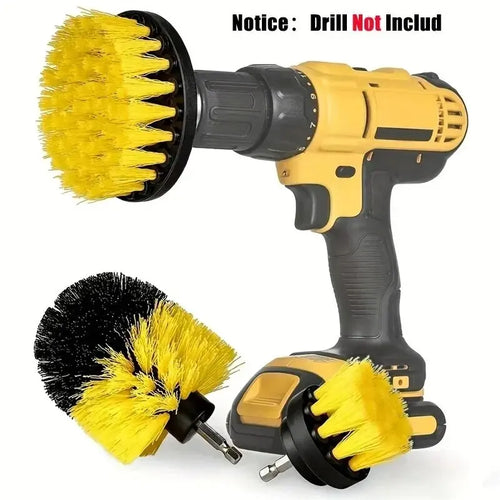 3-Piece Drill Brush Set – Power Scrubber for Tile, Grout & Carpet Drill Brush Set Oasis Select