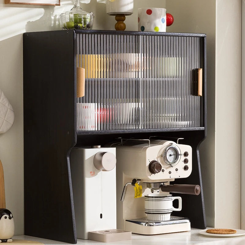 Cup storage rack desktop dining side coffee machine kettle storage cabinet multi-layer dustproof water cup tea set cup holder Oasis Select