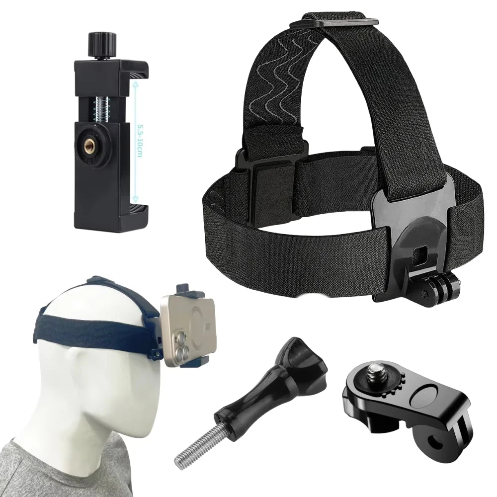 Head Strap Phone & Action Camera Mount – GoPro Compatible