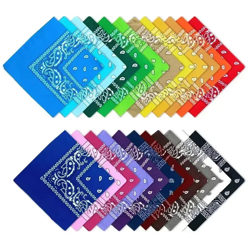 1/4pcs Men Women Bandana Hairband Cowboy Mens Biker Sports Headwear Wrist Hairwrap Single Sided Head Wrap Scarf Paisley Oasis Select