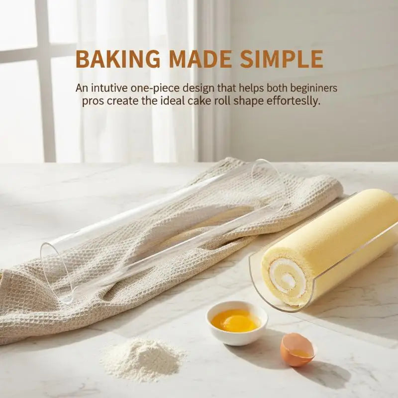 1pc Thickening Cake Roll Shaping Retainer Acrylic Semicircle Cake Mold Pastry U-shaped Baking Tool Oasis Select