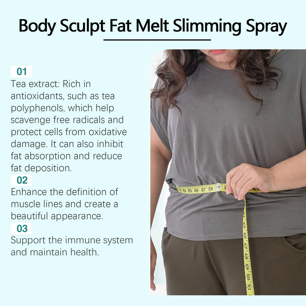 Sli-M-Ming Spray Fat Burner Accelerator Shaping Anti-Cellulite Firming Skin Repairing Tightening Health Care Lose We-Ight Spray Oasis Select