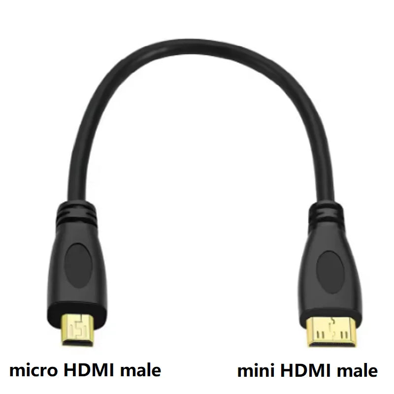 micro HDMI-compatible to mini HDMI-compatible Cable micro To mini data Connection cable HD Video Mini HD Conversion Cable Oasis Select