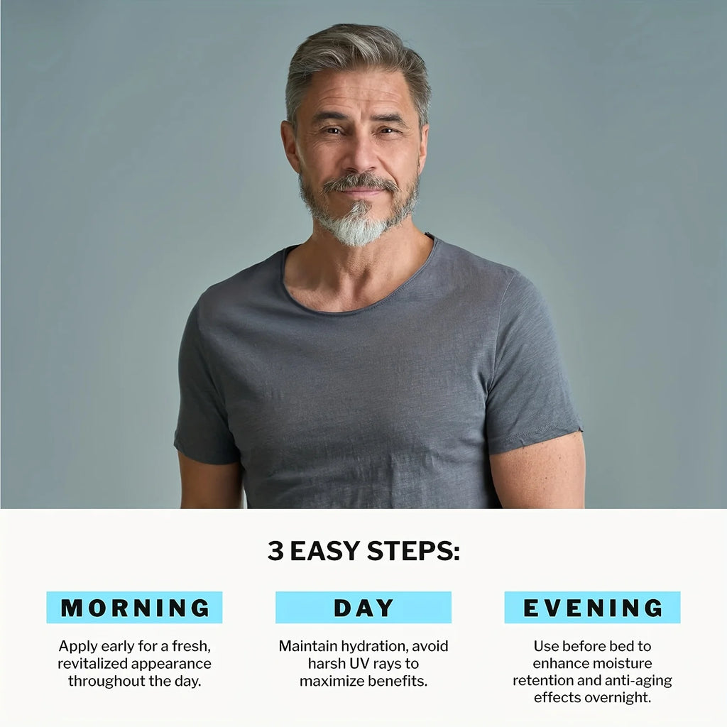 GORGIQUE Men's Collagen Face Cream – Day & Night Moisturizer Men's Face Moisturizer Oasis Select