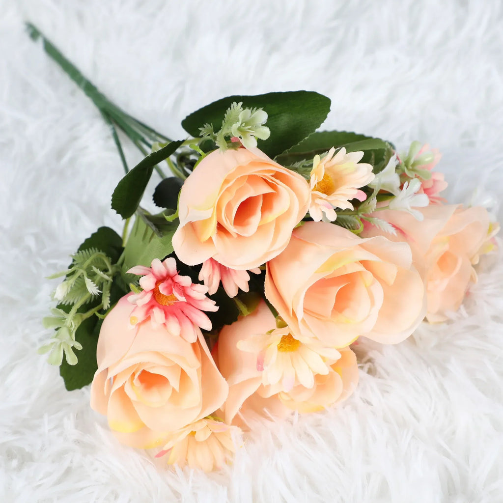 Silk Peony Hydrangea Artificial Flowers for Wedding Bouquet Home Decoration Fake Rose Plants Table Centerpiece Accessory Oasis Select A5