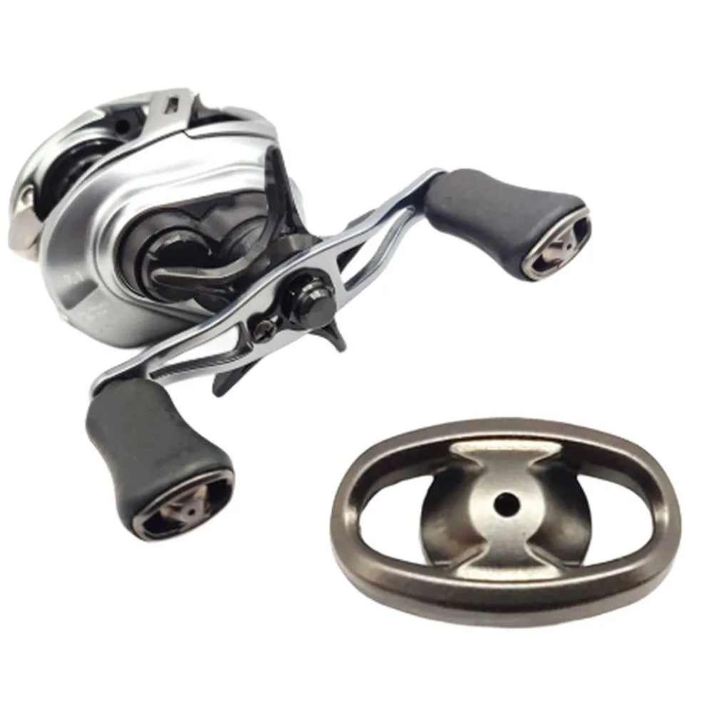 Fishing Reel Knob Side Cover Replacement for For DAIWA For LT For ALPHAS Models Metal Gray 185 by 111 Millimeters Oasis Select