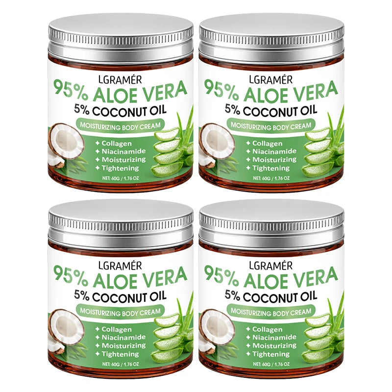 95% Aloe Vera Body Cream – Coconut Oil & Niacinamide | 30g