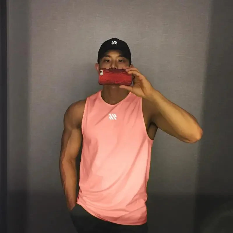 Mannen Bodybuilding Tank Tops Gym Workout Fitness Mouwloos Shirt Running Kleding Stringer Singlet Zomer Toevallige Vest for Men Oasis Select