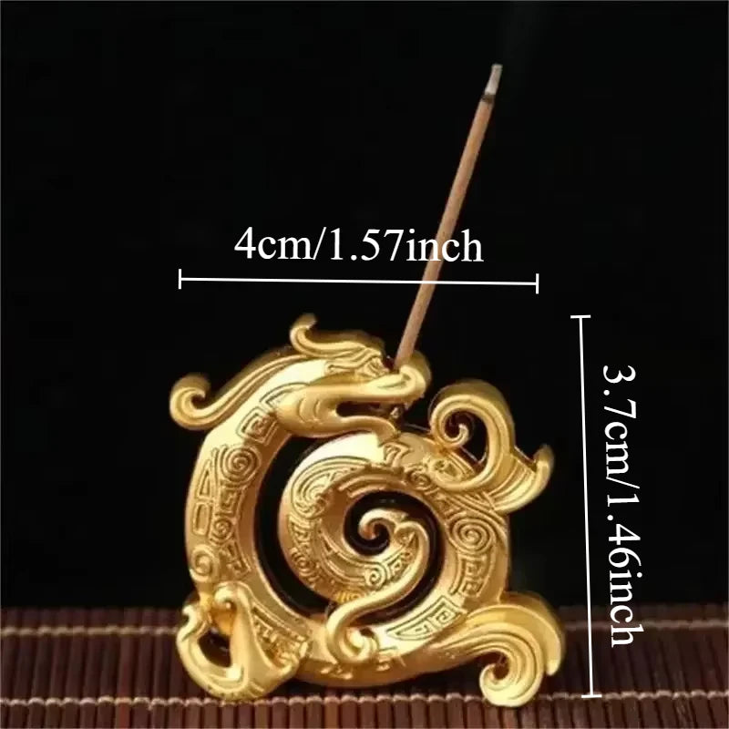 Metal Zen Lotus Buddha Incense Burner Diffuser Stick Holder Censer