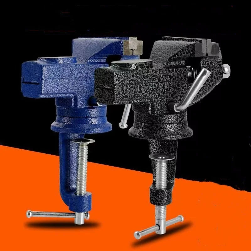 Universal Table Vise Multi-functional Portable 360° Swivel Base Clamp On Vice/Table Vise For Woodworking Cutting Conduit Dril Oasis Select