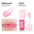 Crystal Lip Glow Oil Cherry Pink Lips Plumper Gloss Hydrating Plumping Lips Coat Tinted Lip Plumper Serum Lips Glow Oil Makeup Oasis Select 007 RASPBERRY