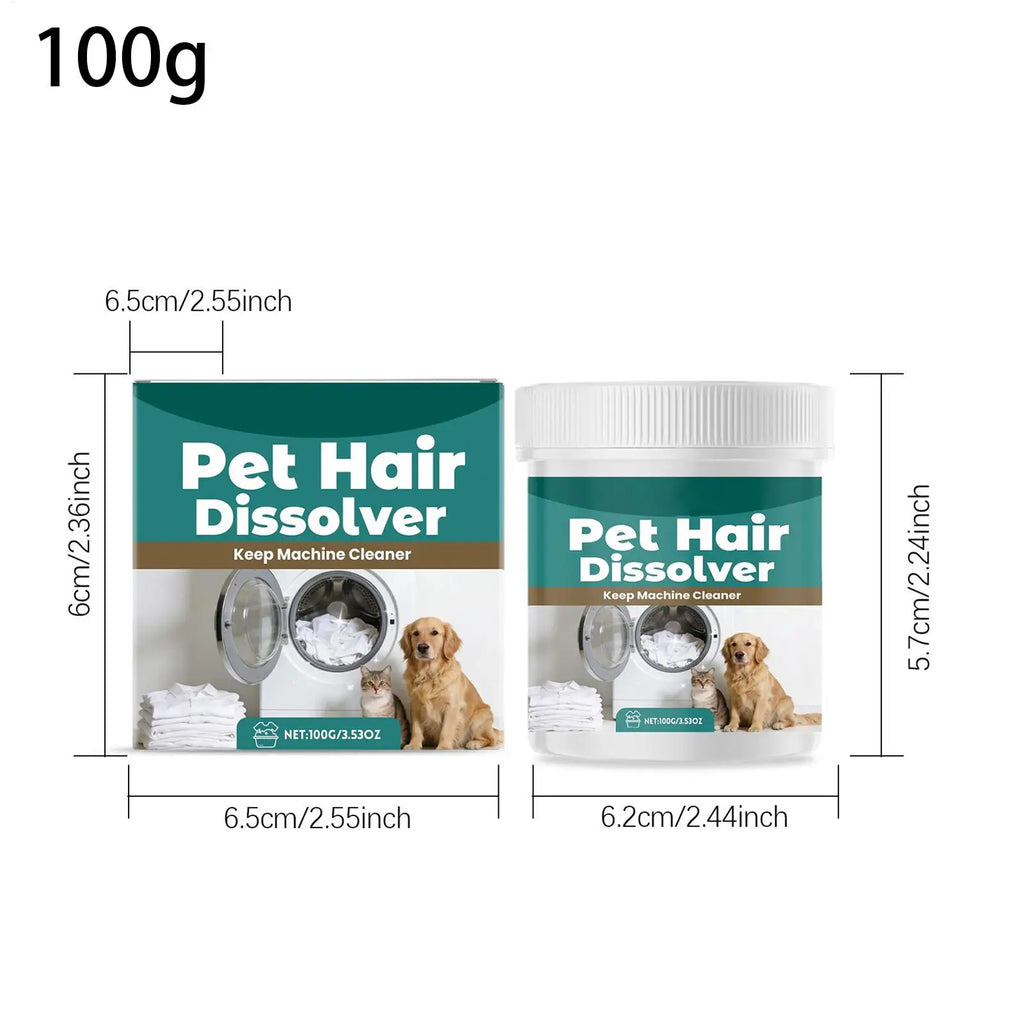 Pet Hair Dissolver Gentle Deep Cleaning Dissolving Agent Dog & Cat Hair Remover Dissolver for Clothes Odor Stain Laundry Washer Oasis Select
