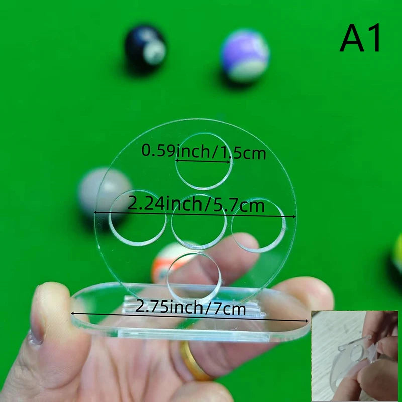 Billiard Rod Trainer Billiard Stroke Exerciser Transparent 1/5 Holes Pool Cue Stroke Training Device Billiards Accessories Oasis Select A1