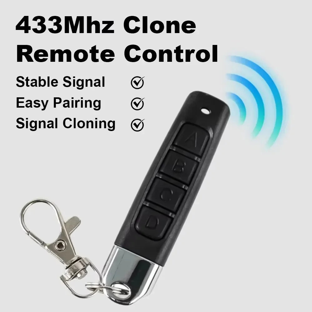 1/50pcs 433mhz Remote Control Duplicator Universal Remote key Copy Clone Replacement Garage Door Keychain 433.92Mhz Transmitter Oasis Select