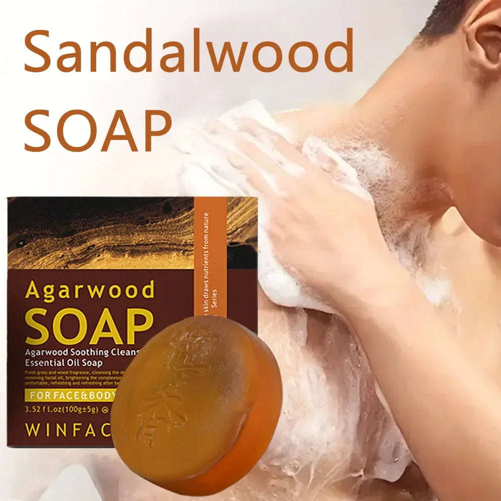 SADOER Sandalwood Brightening Handmade Soap | Deep Cleanse