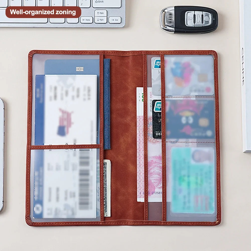 PU Leather Car Registration Insurance Holder Men Driving License Cover Auto Documents License Storage Bag Credit Card Holder Oasis Select